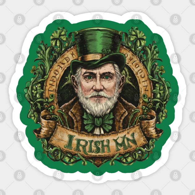 IRISH MAN | St Patricks Day Sticker by ohyeahh
